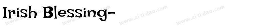 Irish Blessing字体转换